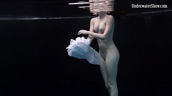 White dress in pool