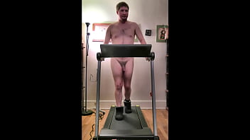 Walking in treadmill fuck boy