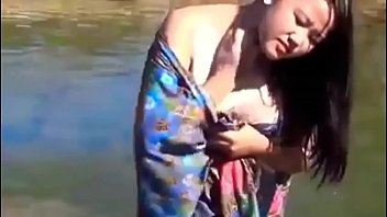 Very slim girl fuck in jungle