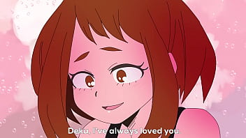 Uraraka x mina x deku comic