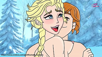 Frozen cartoon ass
