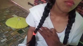 India school girl mouth cook