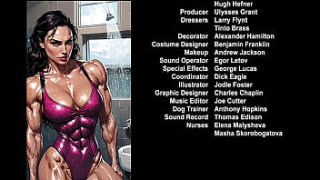 Man fucking a bodybuilder woman