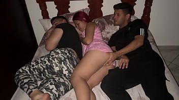 My best friends wife WRONG BED! I fuck my best friend’s boyfriend!! Because!!!!! Ai'm sleep on bed son big dick trick butt  hot sex