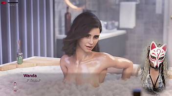 3d girl bath